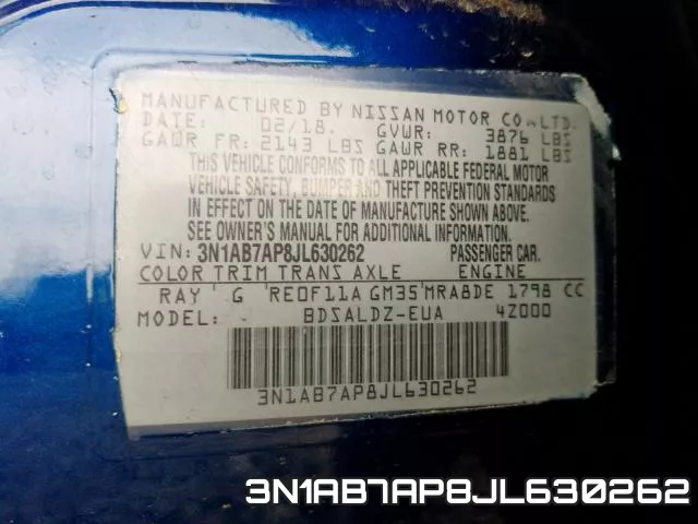 3N1AB7AP8JL630262 фото 2