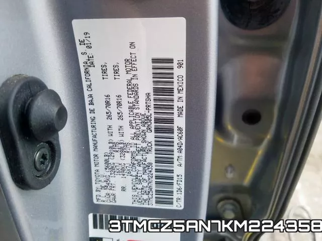 3TMCZ5AN7KM224358 фото 2