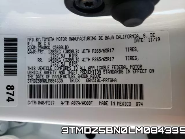 3TMDZ5BN0LM084335 фото 2