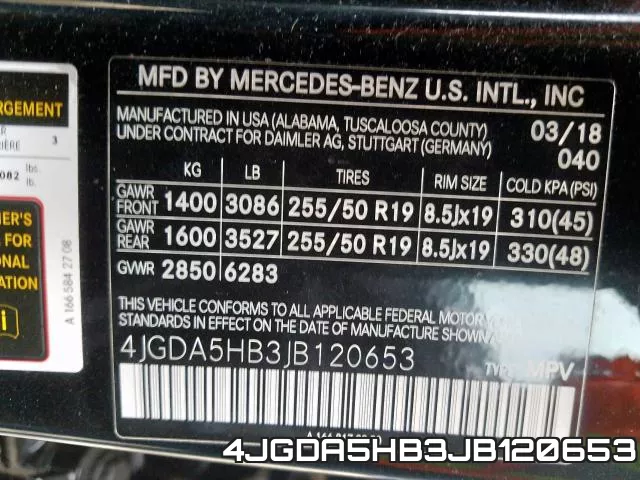 4JGDA5HB3JB120653 фото 2