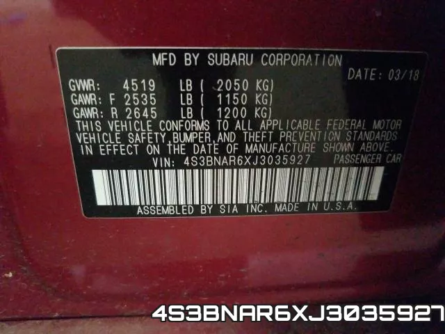 4S3BNAR6XJ3035927 фото 2