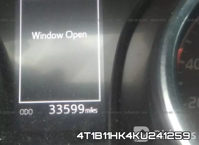 4T1B11HK4KU241259 фото 8