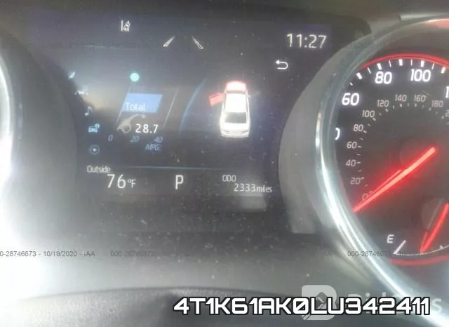 4T1K61AK0LU342411 фото 8