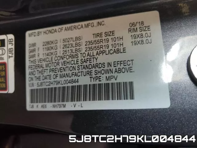 5J8TC2H79KL004844 фото 2