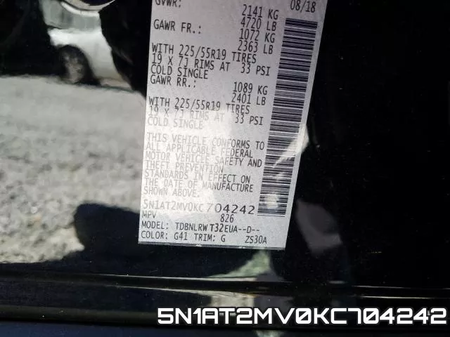 5N1AT2MV0KC704242 фото 2
