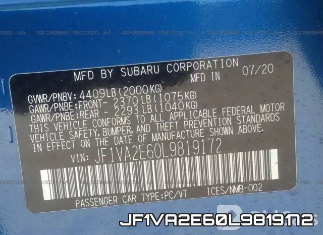 JF1VA2E60L9819172 фото 10
