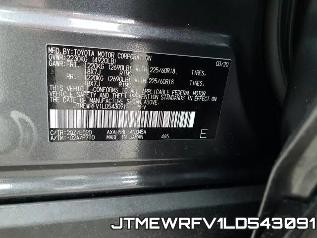 JTMEWRFV1LD543091 фото 2