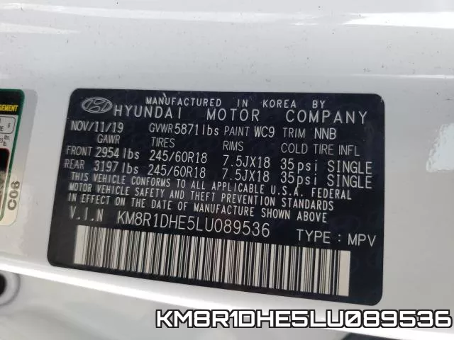KM8R1DHE5LU089536 фото 2