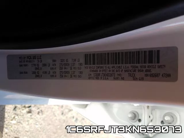 1C6SRFJT3KN653073 фото 2