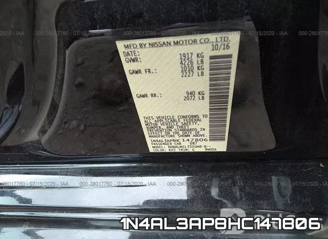 1N4AL3AP8HC147806 фото 10