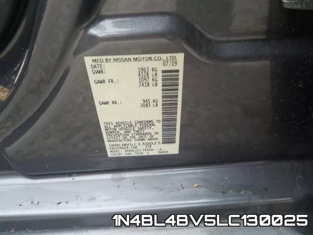 1N4BL4BV5LC130025 фото 2