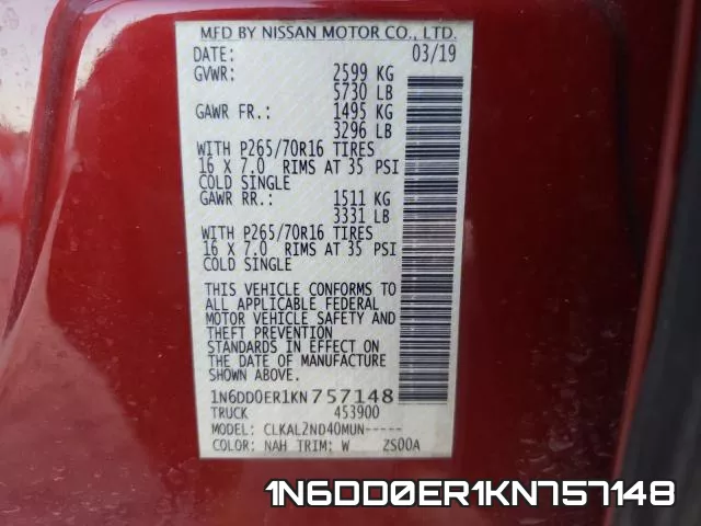 1N6DD0ER1KN757148 фото 2