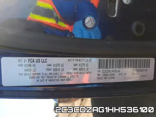 2C3CDZAG1HH536100 фото 2