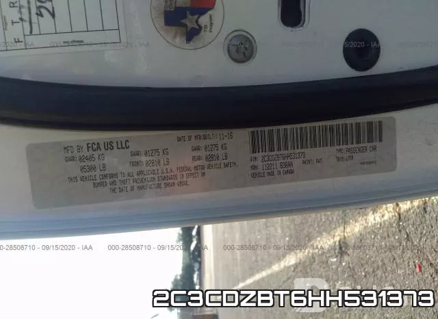 2C3CDZBT6HH531373 фото 10