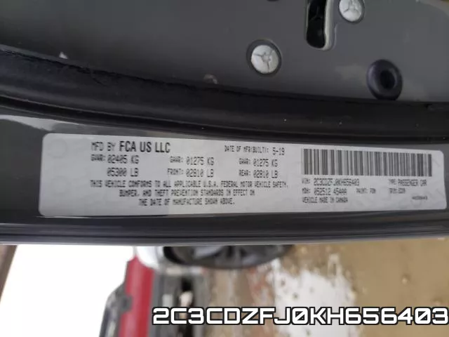2C3CDZFJ0KH656403 фото 2