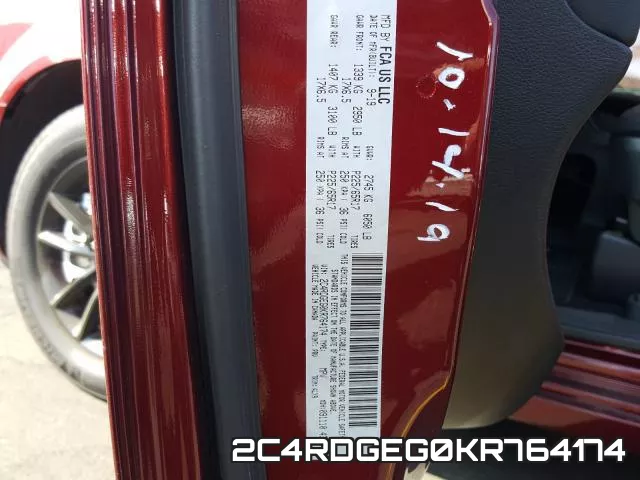 2C4RDGEG0KR764174 фото 2
