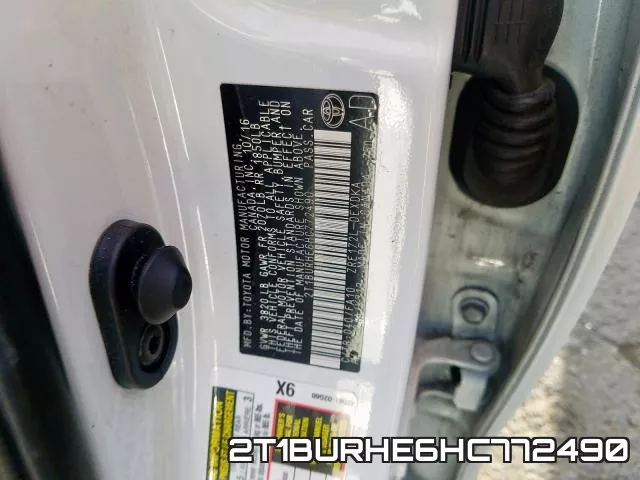 2T1BURHE6HC772490 фото 2