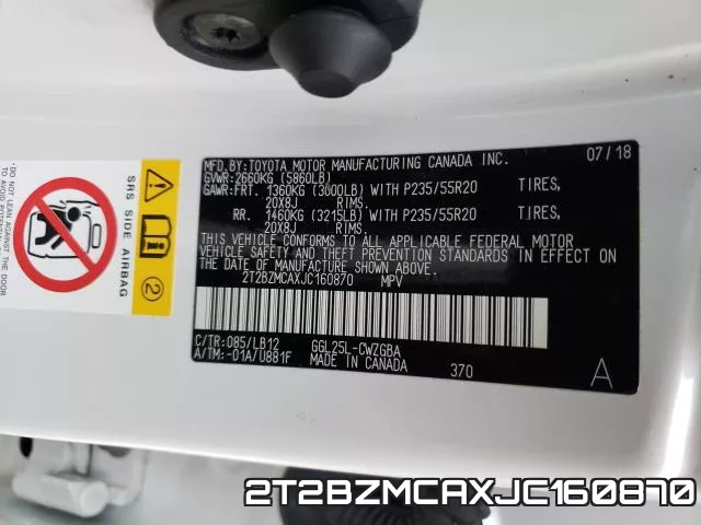 2T2BZMCAXJC160870 фото 2
