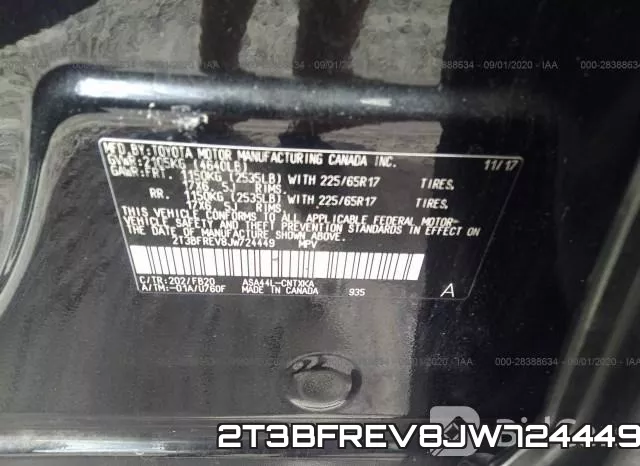 2T3BFREV8JW724449 фото 9