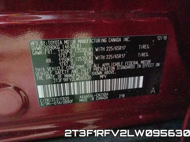 2T3F1RFV2LW095630 фото 2