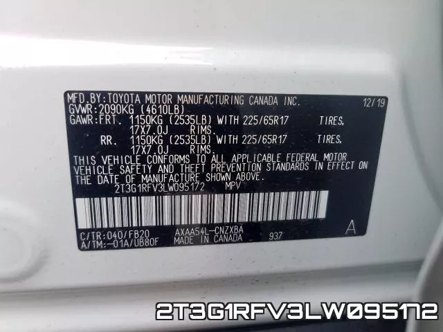 2T3G1RFV3LW095172 фото 2