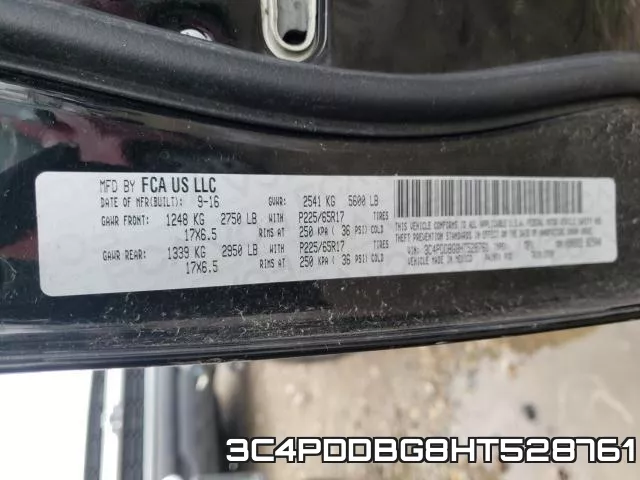 3C4PDDBG8HT528761 фото 2