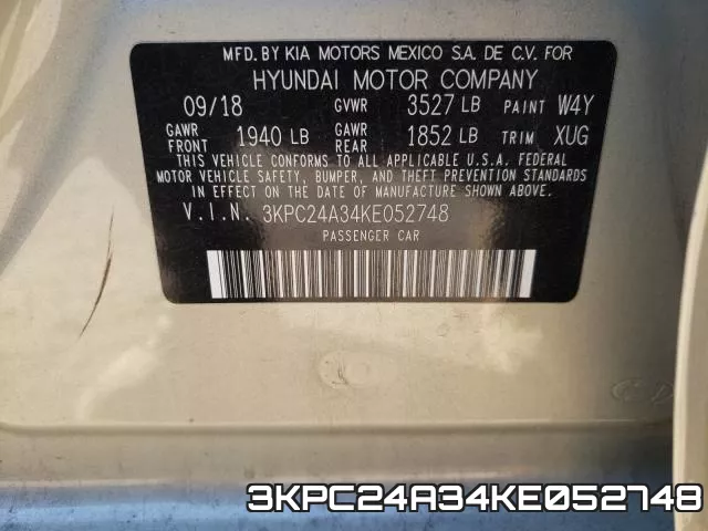 3KPC24A34KE052748 фото 2