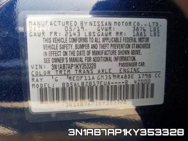 3N1AB7AP1KY353328 фото 2
