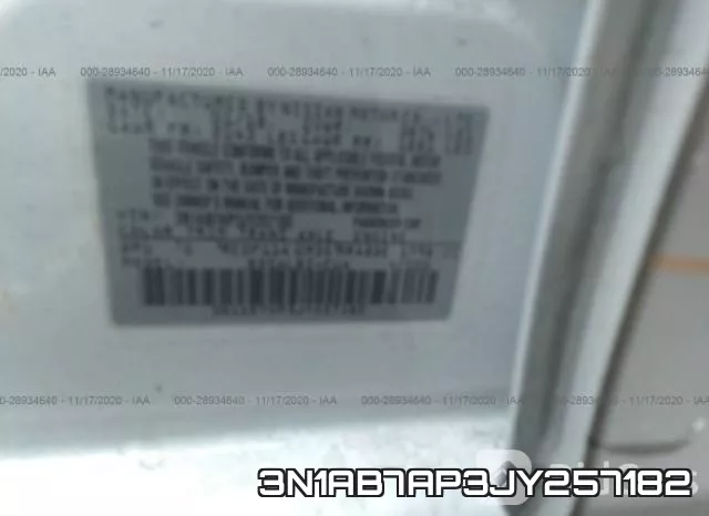 3N1AB7AP3JY257182 фото 9