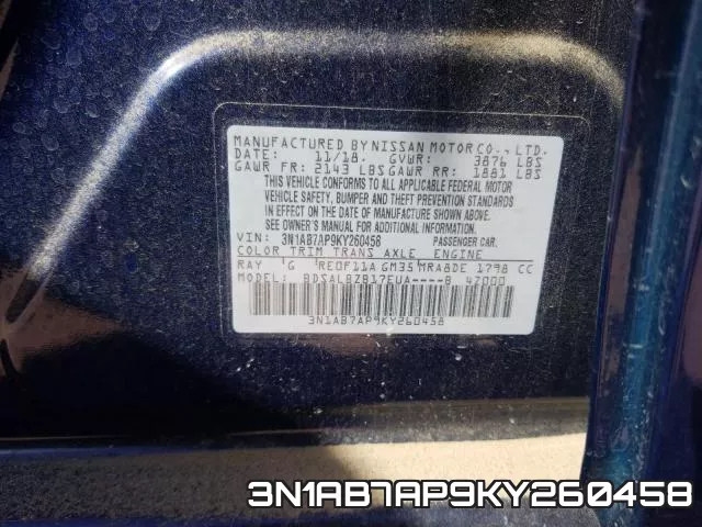 3N1AB7AP9KY260458 фото 2