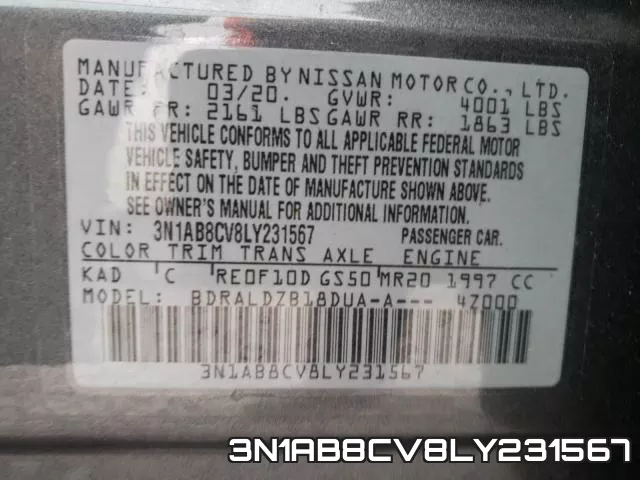 3N1AB8CV8LY231567 фото 2