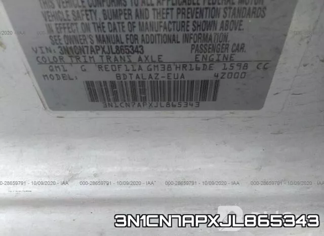 3N1CN7APXJL865343 фото 9