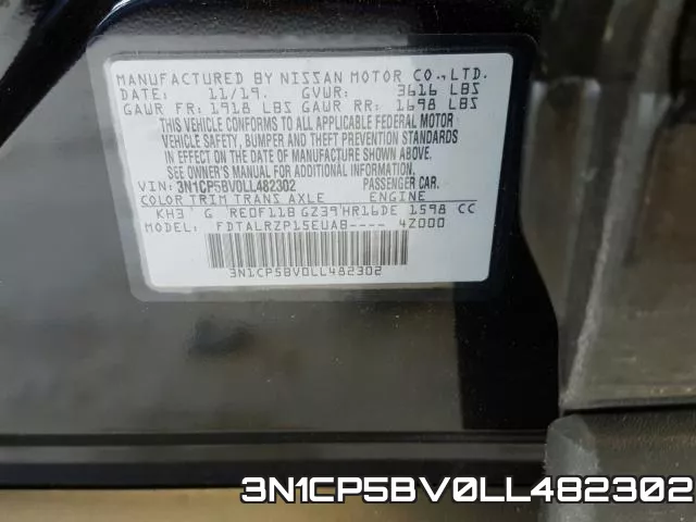 3N1CP5BV0LL482302 фото 2