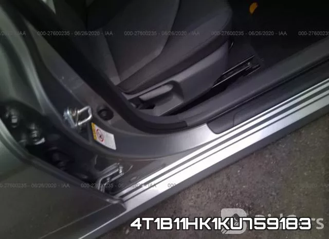 4T1B11HK1KU759183 фото 6