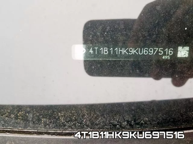 4T1B11HK9KU697516 фото 2