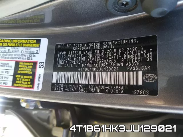 4T1B61HK3JU129021 фото 2