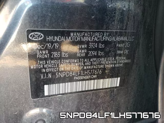 5NPD84LF1LH577676 фото 2