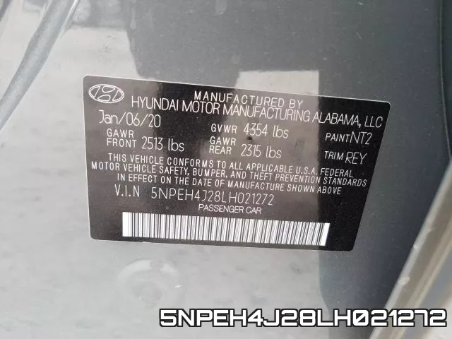 5NPEH4J28LH021272 фото 2