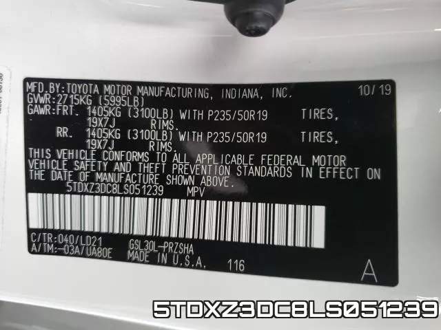 5TDXZ3DC8LS051239 фото 2