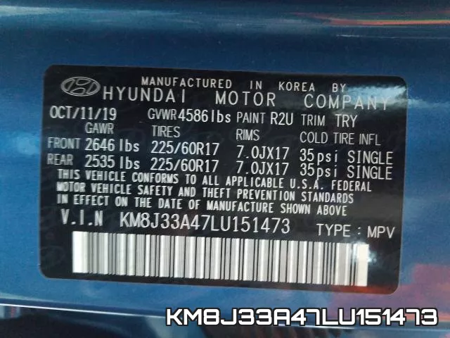 KM8J33A47LU151473 фото 2
