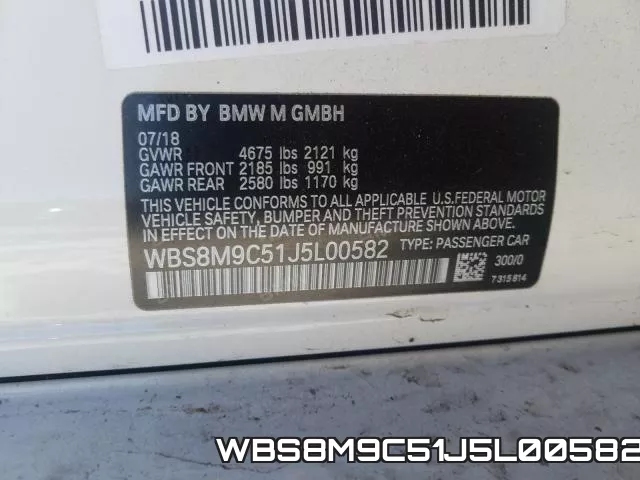 WBS8M9C51J5L00582 фото 2