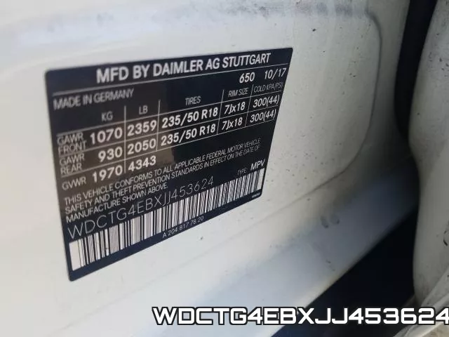 WDCTG4EBXJJ453624 фото 2