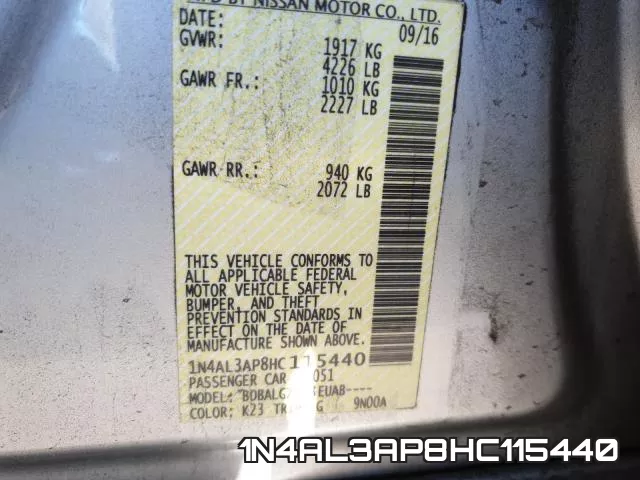1N4AL3AP8HC115440 фото 2