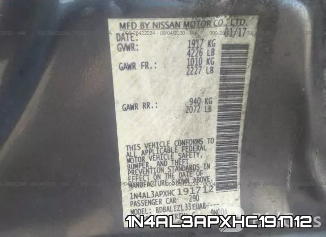 1N4AL3APXHC191712 фото 10
