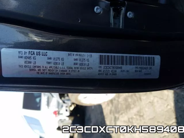 2C3CDXCT0KH589408 фото 2