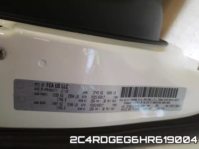 2C4RDGEG6HR619004 фото 2