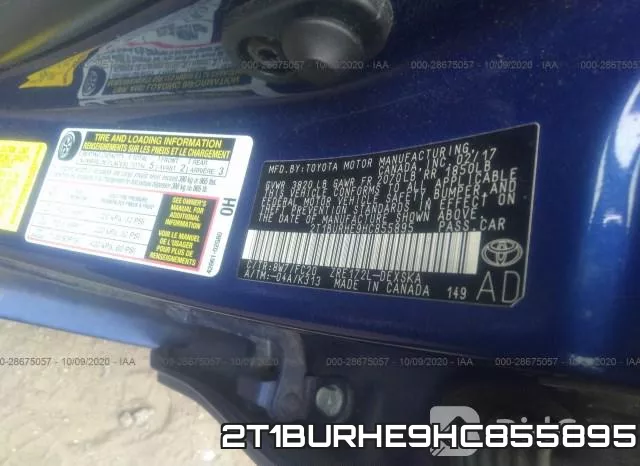 2T1BURHE9HC855895 фото 10