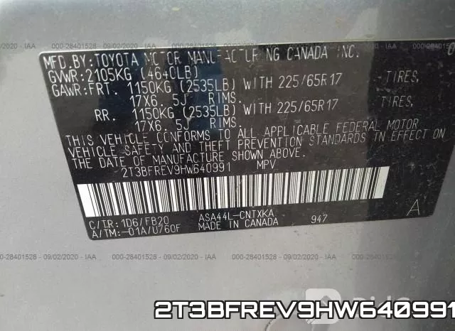 2T3BFREV9HW640991 фото 10