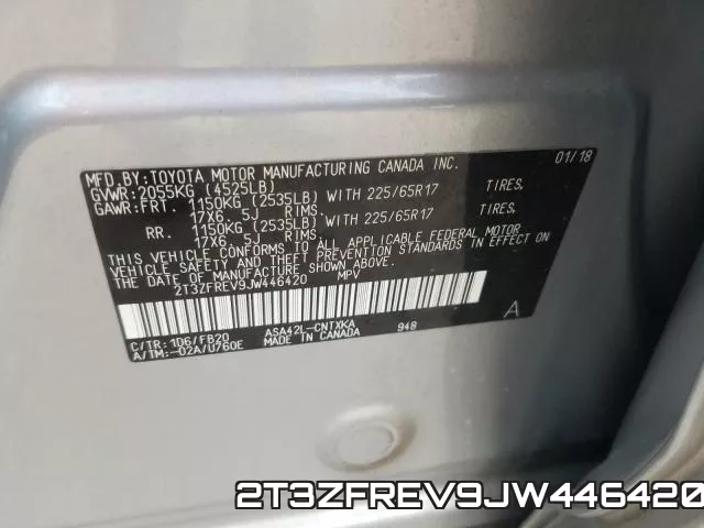 2T3ZFREV9JW446420 фото 2