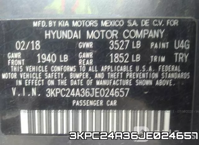 3KPC24A36JE024657 фото 10